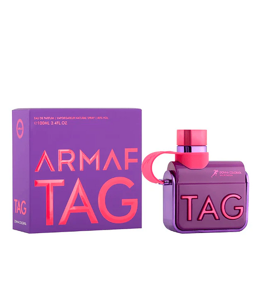 Perfume tag colorata